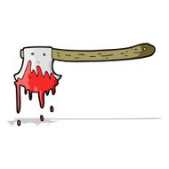 cartoon bloody axe N13