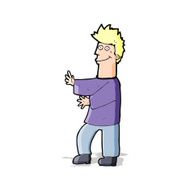 cartoon happy man N240