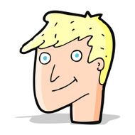 cartoon happy man N241
