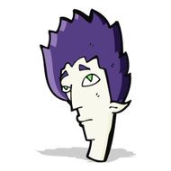 cartoon vampire head N15