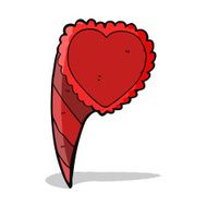 cartoon love heart symbol N5