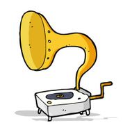 cartoon gramophone N4
