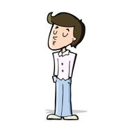 cartoon calm man N5