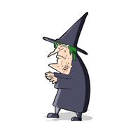 cartoon ugly old witch N5