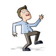 Cartoon Man Panicking N35
