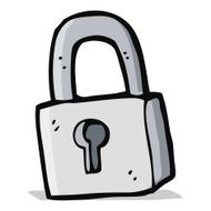 Cartoon Padlock N26