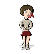 cartoon woman with snake tongue N9