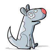 cartoon happy dog N35