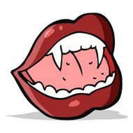Cartoon Vampire Lips N19