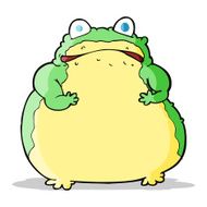 cartoon fat toad N2