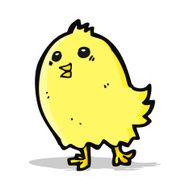 cartoon happy yellow bird N2