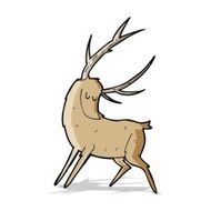 cartoon stag N16