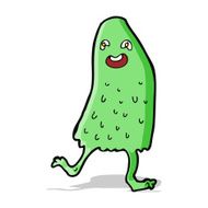 cartoon funny slime monster N8
