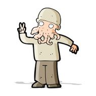 cartoon cool alien N5