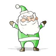 cartoon happy santa claus N15