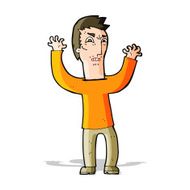 cartoon angry man N58