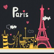 Paris card design