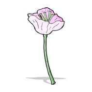 cartoon flower N257