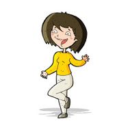 cartoon laughing woman N5