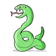 cartoon hissing snake N23