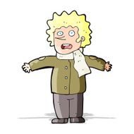 cartoon surprised man N78
