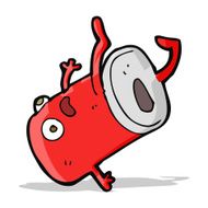cartoon old drinks can N5