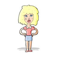 cartoon tough woman N5