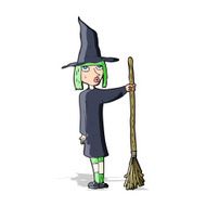 Cartoon Witch N25