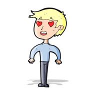 cartoon man in love N27