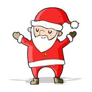 cartoon dancing santa N6