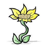cartoon flower N259