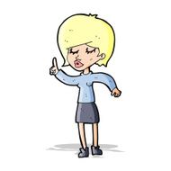 cartoon woman with idea N128