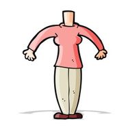 cartoon female body (add photos or mix and match cartoons) N108