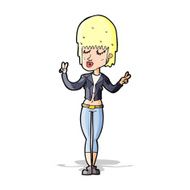 cartoon cool girl N15