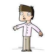 cartoon shocked man N70