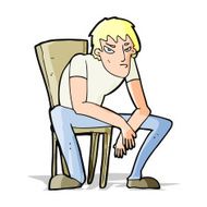 cartoon dejected man N4