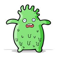 cartoon funny slime monster N9