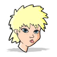 cartoon curious girl N6
