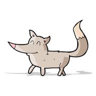 cartoon little wolf N54