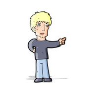 cartoon pointing man N60