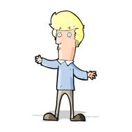 cartoon startled man N22