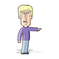 cartoon pointing man N61