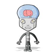 cartoonw weird robot N2