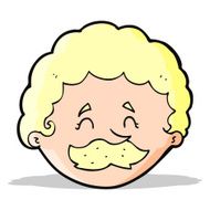 Cartoon Man With Mustache N59