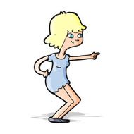 Cartoon Girl Pointing N15