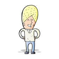 cartoon happy man N243