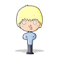 cartoon whistling boy N10