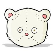 Cartoon Polar Bear Head N8