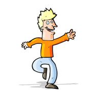 cartoon happy man N244
