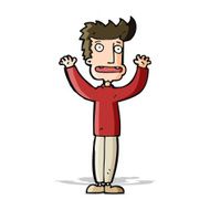 cartoon stressed man N38